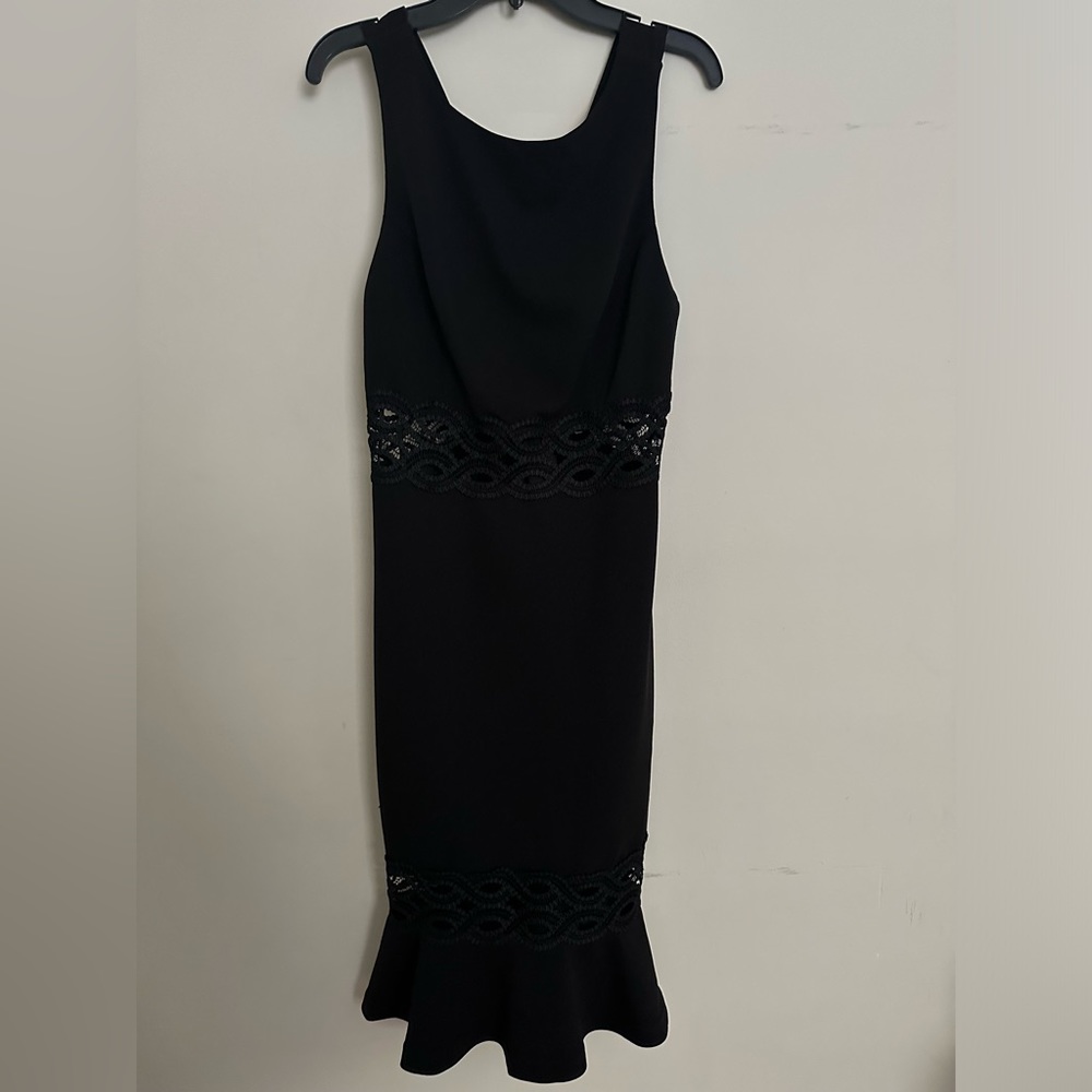 Lulus Little Black Dress- never worn, form fitting with sheer detailing
